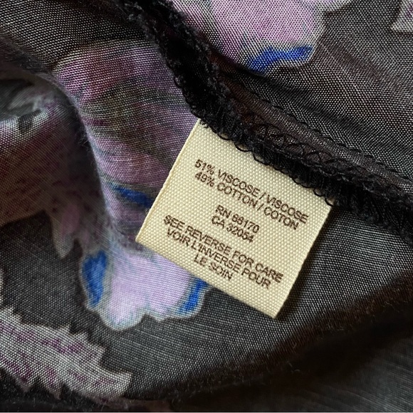 FP Black & Purple Floral Cold Shoulder Witchy Sundress - Picture 11 of 11